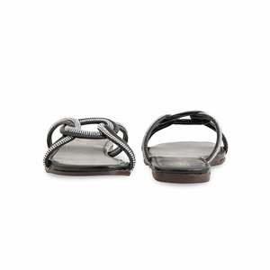 Sandales à talons décontractées pour femmes noires Style à enfiler Modèle CL1943 - Product Image 2