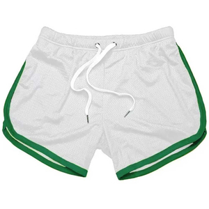 Bañadores de hombre personalizados de diseño urbano, de tela elástica impermeable, de secado rápido, con estampado liso, al por mayor para surf - Product Image 6