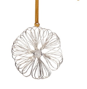 Adorno Navideño Moderno con Cuentas en Forma de Corazón Plateado, Tamaño Personalizado, Duradero, Impermeable, Directo de Fábrica, para Interiores/Exteriores del Hogar - Product Image 2