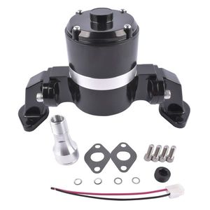 High-Flow Electric Water Pump (35 GPM) for BBC Big Block Chevy 396 427 454 V8 Engines Chrome with Black 8020BK Color - Product Image 6