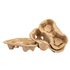 Plateau porte-gobelets en pâte de papier du Vietnam pour boissons à emporter, prix économique, OEM ODM - Product Image 5