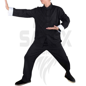 Ensembles d'uniformes de Kung Fu et de Karaté professionnels en polyester/coton doux, impression par transfert thermique, découpe automatisée, logo personnalisé, unisexe - Product Image 2