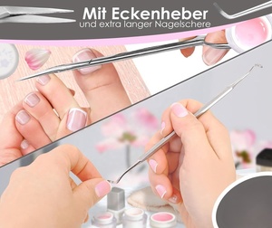 Soins des pieds, ensemble de pédicure professionnel 6 pièces, coupe-ongles en acier inoxydable, instruments de podologie pour manucure et pédicure - Product Image 5