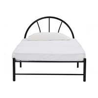 Cama Individual Industrial de Metal para Dormitorio, Estructura de Acero, Colchón Estable, Muebles Modernos para Hostal de Estudiantes, Apartamento Escolar, Dormitorio