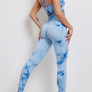Ensemble de yoga pour femmes de qualité supérieure, dernier design avec motif uni personnalisable, respirant, disponible en gros - Product Image 5