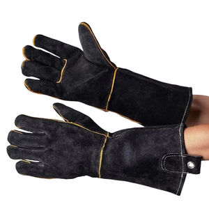 Gants de soudage robustes à manchette longue, résistants à la chaleur, de protection, style gantlet avec boucle de suspension - Product Image 2