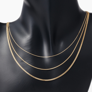 สร้อยคอทองคำแท้ 18K 14K 10K (ไม่ใช่ทองชุบ) ดีไซน์เก๋ ทันสมัย ผลิตในญี่ปุ่น สำหรับผู้หญิง - Product Image 4