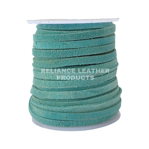 Cordon en cuir bleu plat en daim véritable en gros, directement de l'usine, doux, durable, pour la fabrication de bijoux, kit de fabrication de bijoux, breloque - Product Image 5