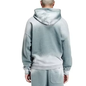 Ensemble survêtement homme en molleton 100% coton, grammage lourd 400 GSM, personnalisable, coupe oversize, modèle vierge - Product Image 4