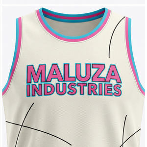 ชุดบาสเก็ตบอล MALUZA Urban Court ลายกราฟฟิตี เสื้อตาข่าย กางเกงขาสั้น รับผลิตตามแบบ OEM ODM - Product Image 5