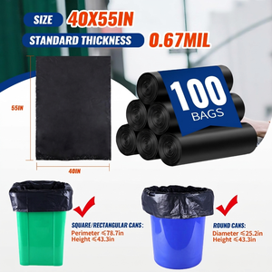 Bolsas de Basura Comerciales TH GB-011 de 55-60 Galones, Negras, para Hoteles de Lujo, Vestíbulos y Oficinas, Bolsas de Residuos Resistentes - Product Image 6