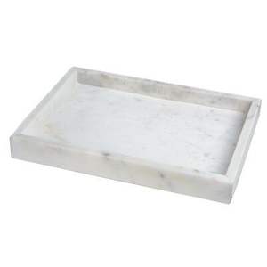 Bandeja Cuadrada de Mármol con Asas Metálicas para una Configuración Moderna de Bar y Servicio de Cócteles en Fiestas y Eventos Sociales - Product Image 1