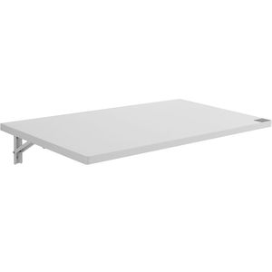 Modern 35.4 X 19.7 Inches Wall Mounted Folding Table Floating <b>Desk</b> with Iron Bracket <b>Foldable</b> <b>Desk</b> for <b>Small</b> Space - Product Image 2