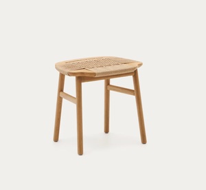 Elegant Teak <b>Dining</b> <b>Chair</b> with Curved Back and Rope Weaving – Comfortable Wooden <b>Chair</b> for Restaurant, Cafe & Modern Living - Product Image 1