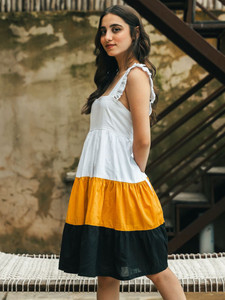 Vestidos de mujer 2026: Última tendencia, ecológicos, con estampado floral rosa, manga abullonada, elásticos personalizados, de tela natural. - Product Image 4