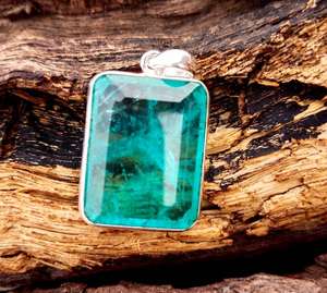 Colgante de Plata de Ley 925 con Turmalina Paraiba de Lujo, Joyería Hecha a Mano, Elegante Regalo para Mujer, a la Moda - Product Image 5