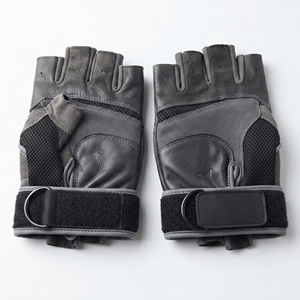 Unisex Leather Weightlifting Gloves With Wrist Support Adjustable Hook & Loop Closure Palm Guard Strength Training Gloves Unisex - Product Image 1