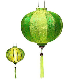 Factory Supply Round Silk Lanterns Vietnam Bamboo Frame Silk Lanterns Decorative Silk Lanterns For Home Decor - Product Image 1