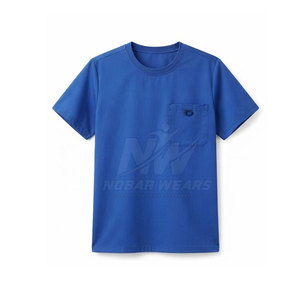 O-Neck Medical <b>Scrub</b> <b>Tops</b> Short Sleeve Professional Uniform Workwear for Hospital Nursing Clinic Laboratory Healthcare Staff - Product Image 2