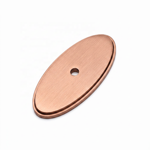 Poignée de tiroir ovale classique en laiton, design moderne, durable, finition noire mate, quincaillerie pour porte de placard de cuisine - Product Image 2