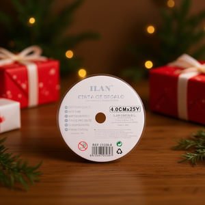 Nastro regalo Ilan 4,0 cm x 25 m blu per confezionare regali - Product Image 3