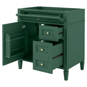 Mobile Bagno Moderno da 30 Pollici con 2 Cassetti e Organizer Contemporanei (Lavabo Escluso) - Product Image 1