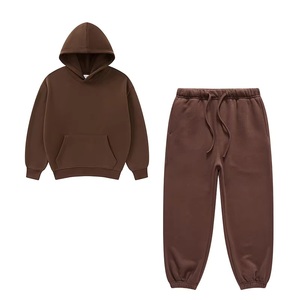 Ensemble de survêtements pour bébés et jeunes enfants, style nordique, avec logo personnalisé, comprenant sweat à capuche et pantalon de survêtement, vente en gros - Product Image 2