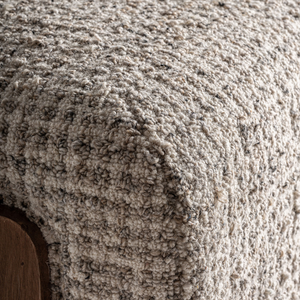 Sillón Escandinavo de Teca Premium, Sillón Acolchado con Tela de Textura Suave, Asiento Profundo, Muebles Residenciales de Lujo - Product Image 6