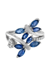 Anillo de Rubí Natural y Diamantes en Plata de Ley 92.5 KLSR-11059 - Product Image 5