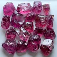 Pierres brutes de grenat rhodolite naturel, 20 carats, pierres précieuses d'Inde, certifiées GIA, qualité de taille et de découpe supérieure, lot en vrac