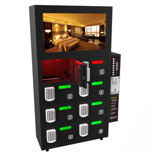 Estaciones de carga de teléfonos móviles con casilleros digitales que funcionan con monedas - Product Image 3
