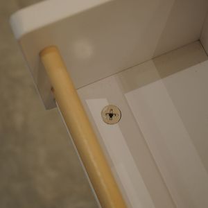 Carrello da Cucina Mobile Regolabile con Piano in Legno di Gomma, Grande Carrello Portatile con Diverse Ripiani per Uso in Cucina - Product Image 6