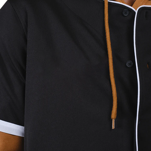 Camiseta de Béisbol Personalizada al por Mayor con Botones al Frente, Precio Económico, Último Diseño, Fabricante de Camisetas de Béisbol de Poliéster en Pakistán - Product Image 3
