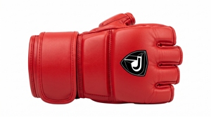 ถุงมือ MMA Dumela EVO สีแดงด้าน หนังแท้ ระบายอากาศได้ดี ปรับแต่งได้ คุณภาพสูง สำหรับทุกฤดูกาล อุปกรณ์ป้องกันสำหรับการฝึกซ้อม รุ่น Model - Product Image 1