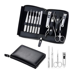 Wholesaler Russian Sharpness Tools Nail Caring <b>Manicure</b> Pedicure Instruments <b>Kit</b> OEM PU Leather Case - Product Image 1