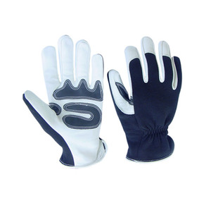 GULLSTAR YOGA INDUSTRY Gants de travail en cuir avec poignet élastique, bouts de doigts antidérapants, résistants à la chaleur et au froid, compatibles écran tactile, pour usage général - Product Image 6