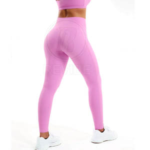 Conjunto de Yoga para Mujer de Alta Calidad, Marca Privada, Personalizado con Logotipo Frontal, 2 Piezas, Spandex/Nailon, Secado Rápido, Bajo Precio, Hecho en Pakistán - Product Image 4