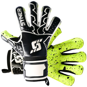 Nuevos guantes de portero listos para enviar, para entrenamiento, de nivel medio, con palma de látex alemán, para niños, guantes de fútbol. - Product Image 4