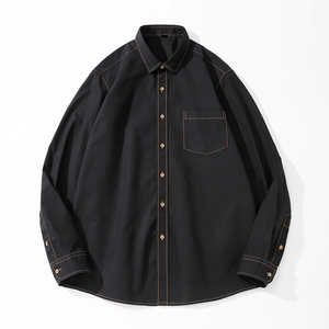 Fournisseur Professionnel Chemises en Jean Sergé pour Hommes sur Mesure OEM - Style Urbain Délavé Léger 100% Coton Séchage Rapide Printemps - Product Image 4