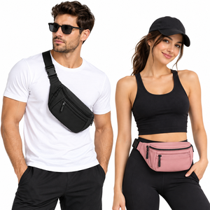 Riñonera de Moda al por Mayor para Hombre y Mujer, Riñonera Ajustable de Nylon con Múltiples Compartimentos con Cremallera, Riñonera de Viaje para Deportes al Aire Libre - Product Image 4