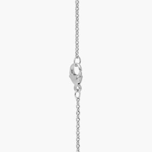 Diamond Circle Pendant <b>Necklace</b> with 0.1 CTW Round Cut Lab-Grown Diamonds in Yellow Gold - Product Image 3