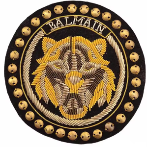 Parche de Lujo Bordado a Mano con Efecto 3D en Relieve, Resistente al Agua, con Hilo Metálico y Diseño de Ancla - Product Image 4