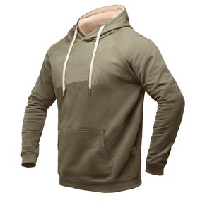 Sweat à capuche en polaire anti-boulochage bicolore pour homme, style streetwear, coupe ajustée, avec impression personnalisée - Product Image 6
