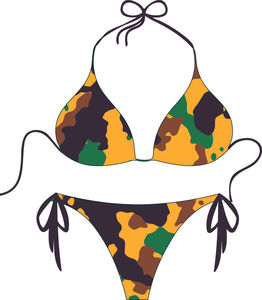 Fabricante de Trajes de Baño Personalizados, Venta al Por Mayor OEM, Marca Privada, Bikini con Logotipo Personalizado, Escote Halter, Sujetador Bandeau, Braguita con Lazos Laterales, 2 Piezas - Product Image 5