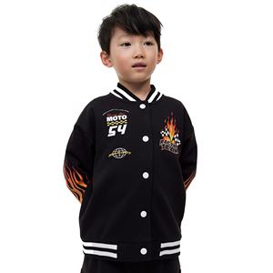 แจ็คเก็ตวาร์ซิตี้คอตั้งปักลายเชนิลล์แบบสั่งทำพิเศษสำหรับผู้ชาย ระบายอากาศได้ดี แห้งเร็ว พิมพ์ลายสไตล์เรซซิ่ง ผ้าขนสัตว์ สตรีทแวร์ - Product Image 2