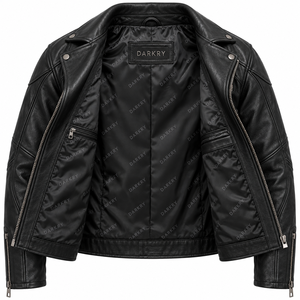 Wholesale Custom Black Real Cowhide Leather Moto Riding <b>Jacket</b> Diagonal Zipper Lapel Neck <b>Men</b> Woman Streetwear Coat Factory - Product Image 5