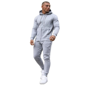 Service OEM ODM disponible pour les ensembles de survêtements sportifs d'hiver pour hommes, couleur personnalisée de haute qualité, respirant, à capuche, 100% polyester - Product Image 1