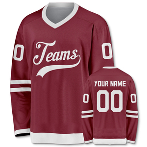 Camiseta de Hockey sobre Hielo Personalizada Unisex para Adultos, Uniforme Deportivo con Impresión por Transferencia de Calor, 100% Poliéster Antibacteriano - Product Image 2