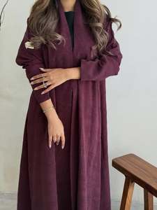 Handmade Hand Embroidered Sequined Beaded Vintage Premium Nida Abaya Anti-Pilling Elegant Finish Women Daily Wear <b>Eid</b> Wedding - Product Image 3