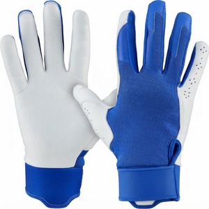 Gants de frappeur de baseball pour hommes et femmes gauchers, en cuir de chèvre rembourré, avec logo personnalisé, pour joueurs d'inférieur, vente en gros - Product Image 1